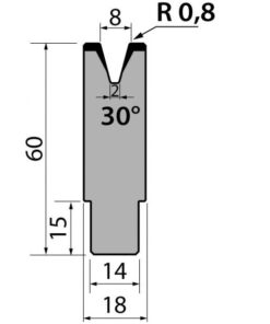 Cối Lắp Nhanh (AMADA) 30° AMR60.08.30