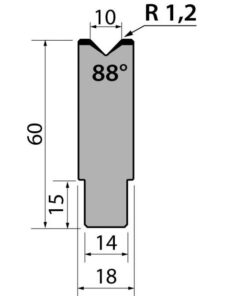 Cối Lắp Nhanh (AMADA) 88° AMR60.10.88