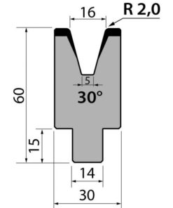 Cối Lắp Nhanh (AMADA) 30° AMR60.16.30