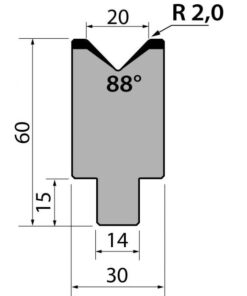 Cối Lắp Nhanh (AMADA) 88° AMR60.20.88