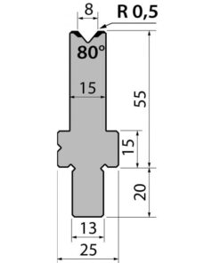 Cối Chấn (BYSTRONIC) 80° BMR55.08.80