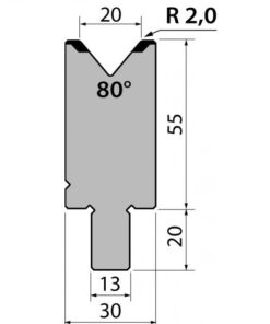 Cối Chấn (BYSTRONIC) 80° BMR55.20.80