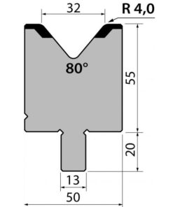 Cối Chấn (TRUMPF) 80° BMR55.32.80