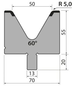 Cối Chấn (BYSTRONIC) 60° BMR55.50.60