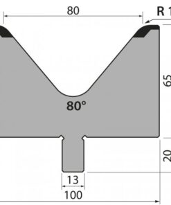 Cối Chấn (BYSTRONIC) 80° BMR65.80.80