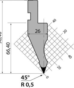 Dao Chấn (AMADA) 45° P.97.45.R05