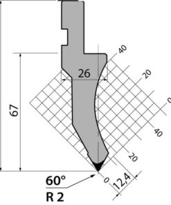 Dao Chấn (AMADA) 60° P.97.60.R2