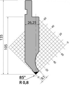 Dao Chấn (AMADA) 85° PK.135.85.R08