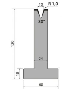 Cối Chữ T (AMADA) 35° T120.10.30