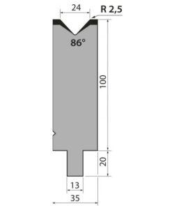 Cối Chấn (TRUMPF) 86° TMR100.24.86