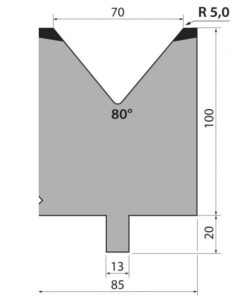 Cối Chấn (TRUMPF) 80° TMR100.70.80