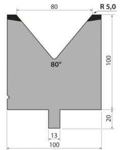 Cối Chấn (BYSTRONIC) 80° BMR85.100.80