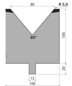 Cối Chấn (TRUMPF) 80° TMR100.80.80