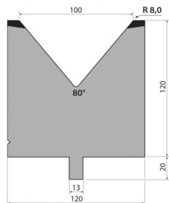 Cối Chấn (TRUMPF) 80° TMR120.100.80