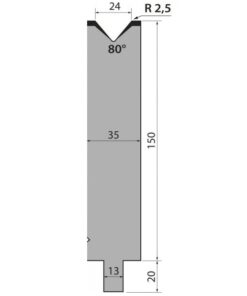 Cối Chấn (BYSTRONIC) 80° TMR150.24.80