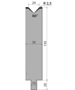 Cối Chấn (TRUMPF) 86° TMR150.24.86