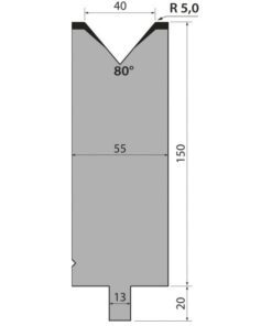 Cối Chấn (BYSTRONIC) 80° TMR150.40.80
