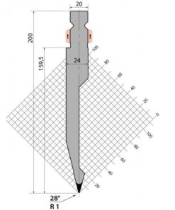 Dao Chấn (TRUMPF) 28° TPR200.28.R1