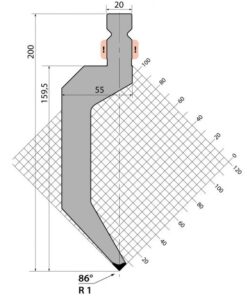 Dao Chấn (TRUMPF) 86° TPR200.86.R1
